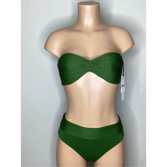 New. Robin Piccone basil green bikini. M-top/S-bottom. Retails $186 - Picture 8 of 12